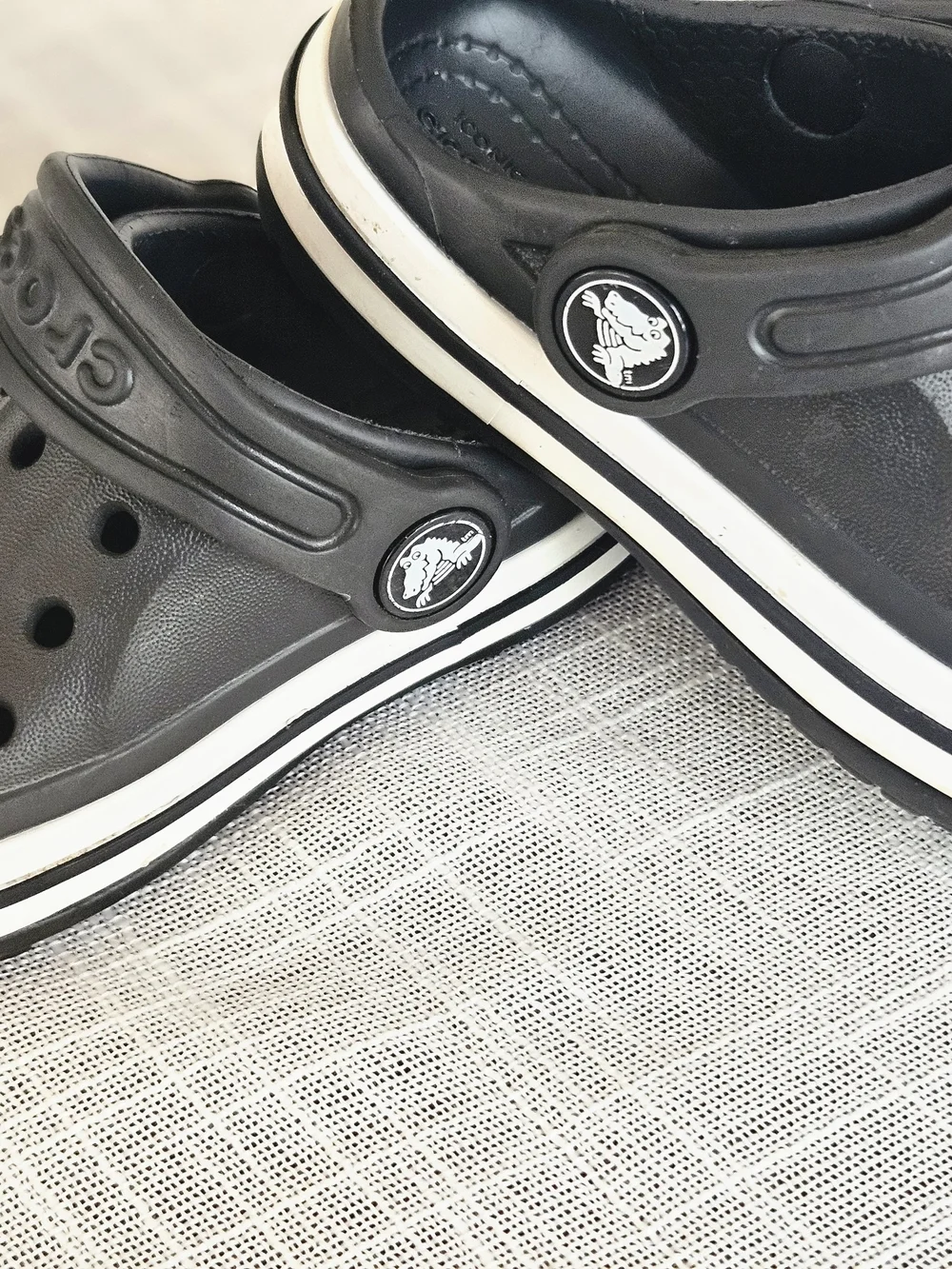 Crocs Toddler Bayaband Clogs - Black/White - Size 5C - Picture 5 of 8